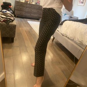 H&M patterned straight leg pants